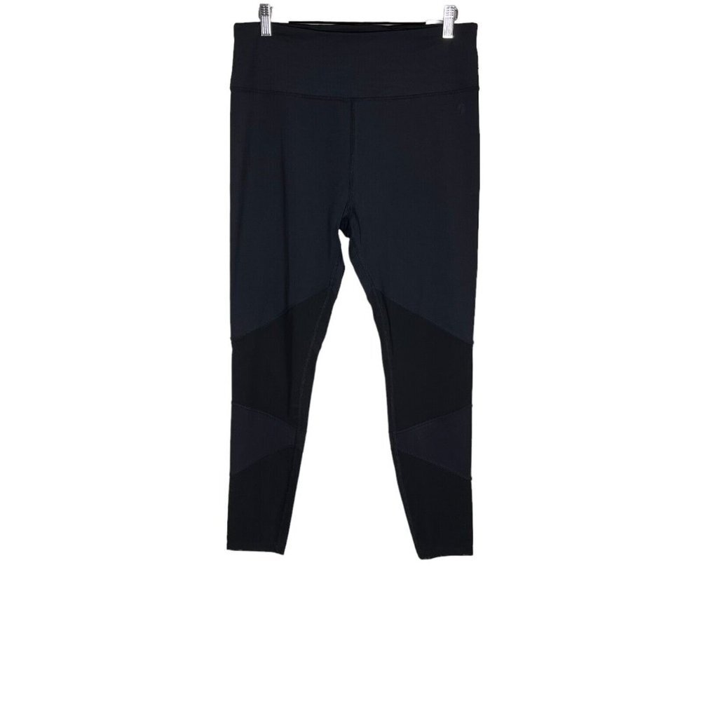 Good American Black Athletic High Rise Mesh Detail Leggings Size‎ 5/2XL